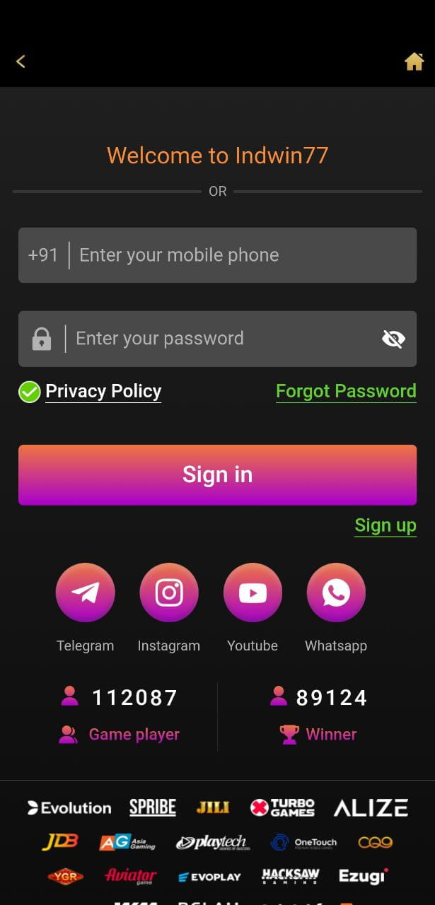 This image is app homepage image of best online betting app in India